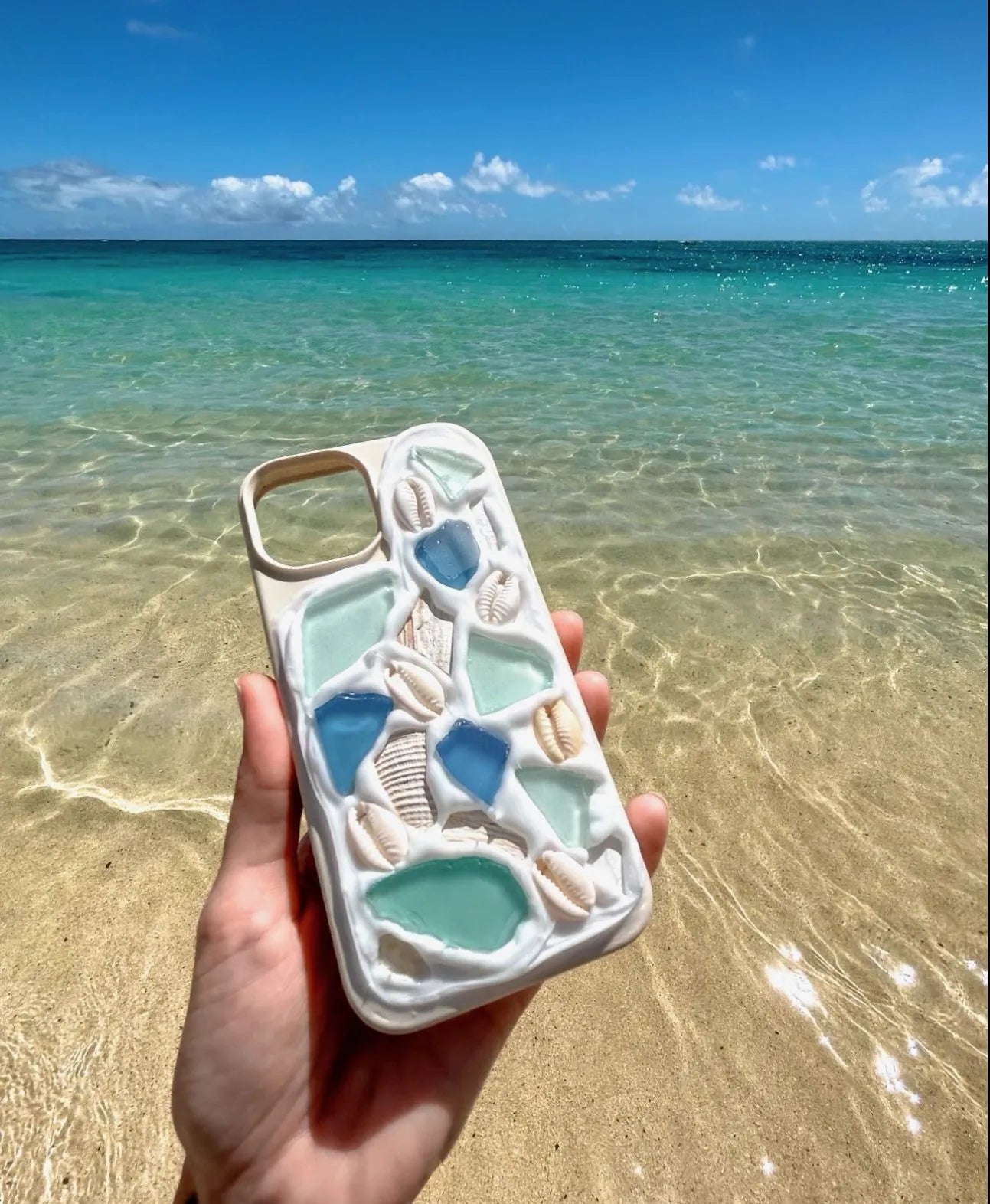 Ocean Blue Beach Glass